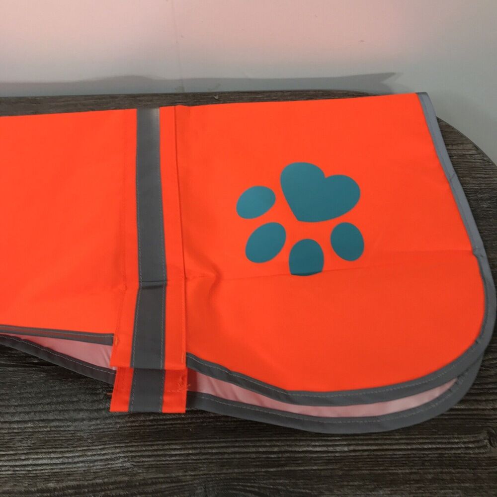 Reflective Dog Hi-Vis Warning Clothing‎ Orange XL Safety Pup XD New - Picture 4 of 8